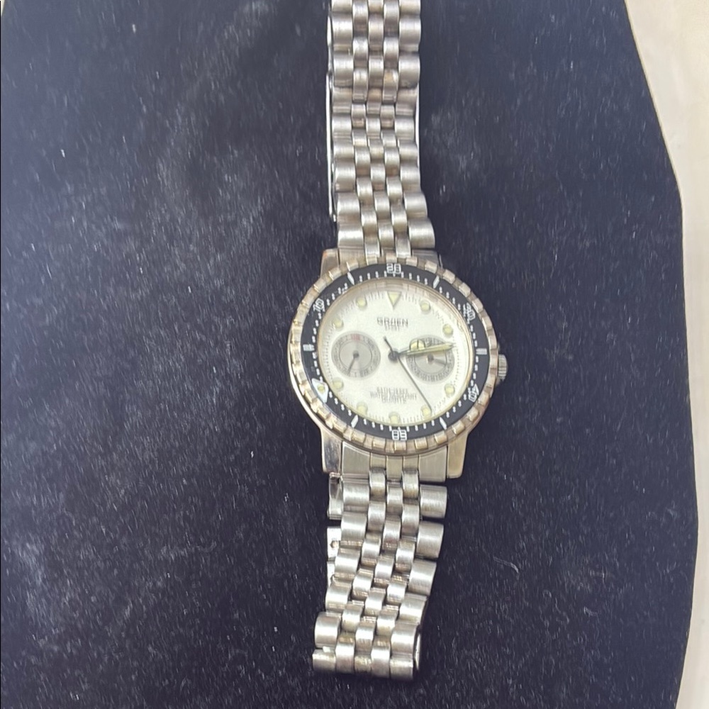 Men's Silver Gruen Watch